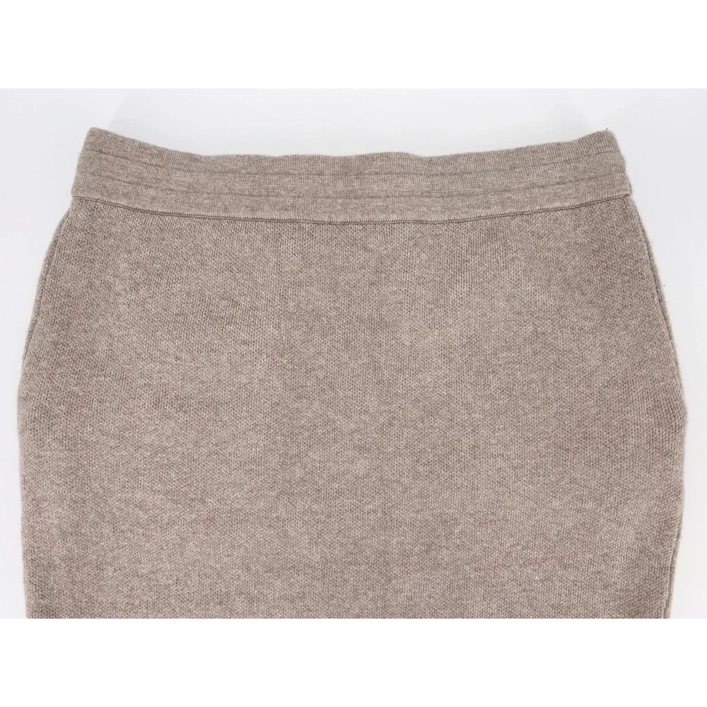 Reiss Connie Knit‎ Pencil Skirt Medium Beige Wool/Alpaca Blend Pockets EUC